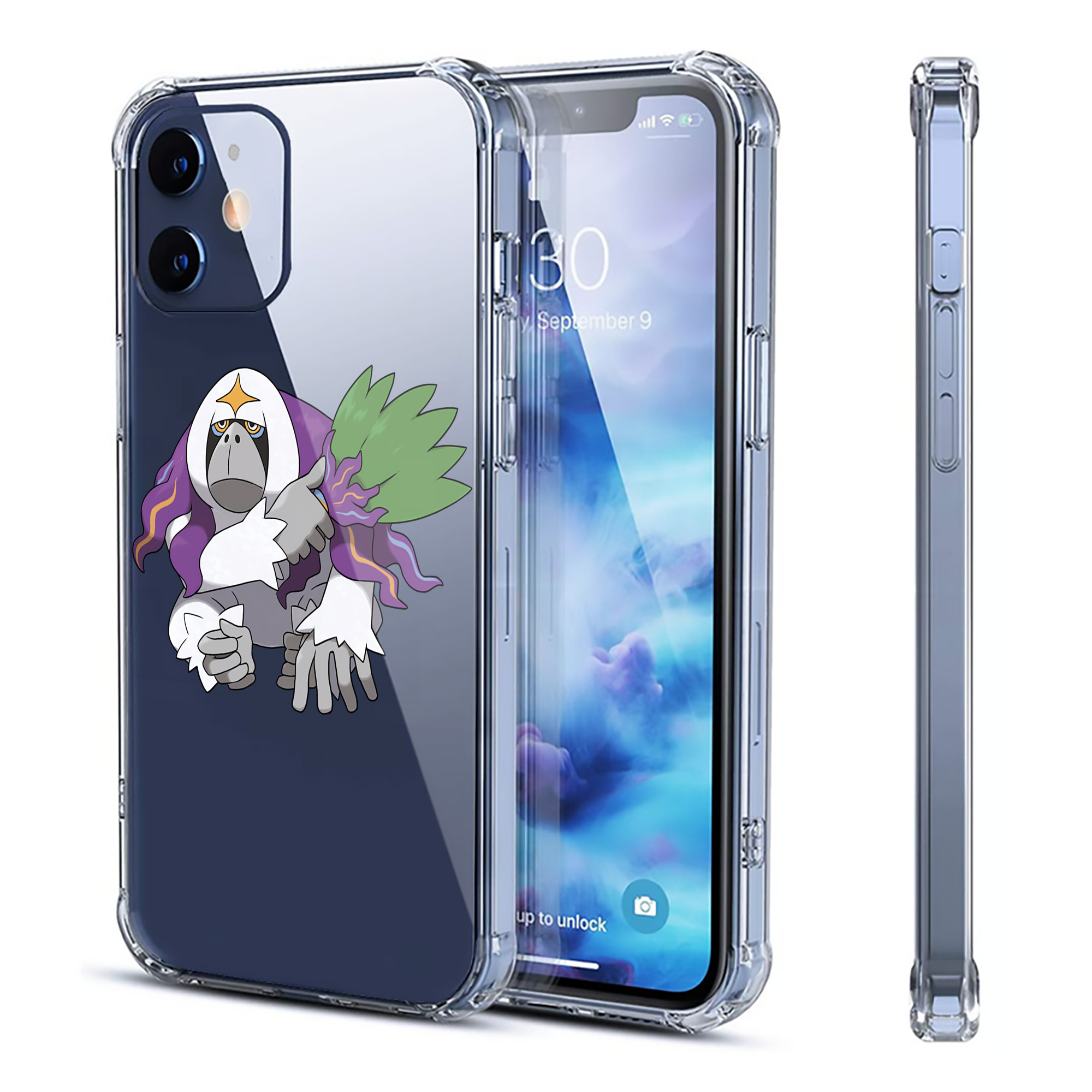 （画像用） ポケットモンスター Pokémon 【iPhone 12シリーズ対応】透明スマホケース（クリアソフトケース）